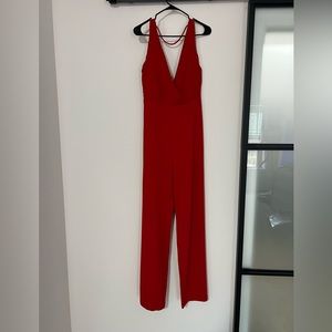 Red jumpsuit